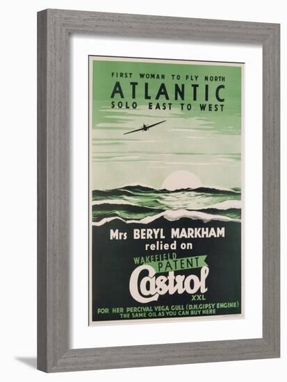 Poster Advertising 'Castrol' Oil, C.1938 (Colour Litho)-English-Framed Giclee Print