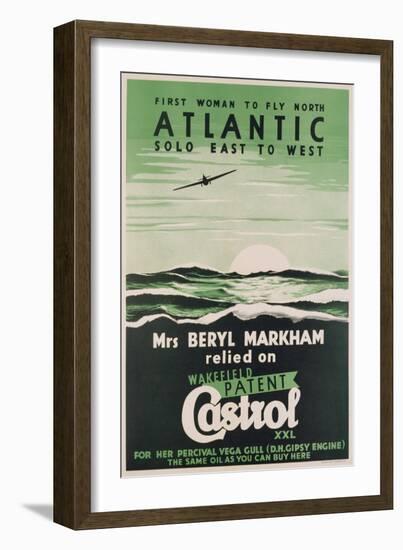 Poster Advertising 'Castrol' Oil, C.1938 (Colour Litho)-English-Framed Giclee Print