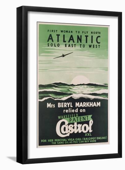 Poster Advertising 'Castrol' Oil, C.1938 (Colour Litho)-English-Framed Giclee Print