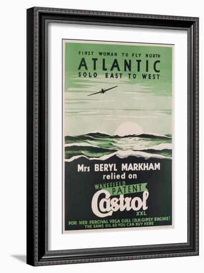 Poster Advertising 'Castrol' Oil, C.1938 (Colour Litho)-English-Framed Giclee Print