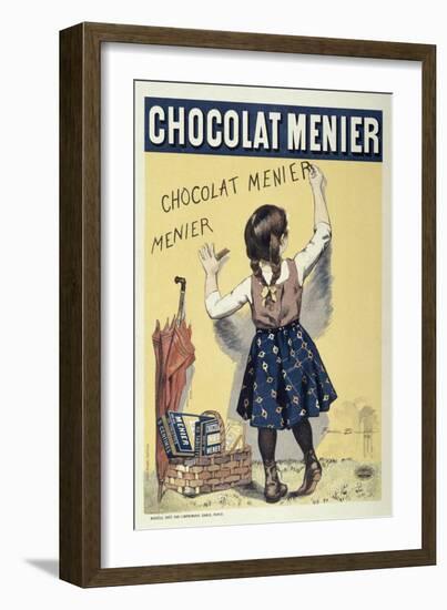 Poster Advertising Chocolat Menier, 1893-Firmin Bouisset-Framed Giclee Print