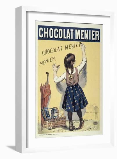 Poster Advertising Chocolat Menier, 1893-Firmin Bouisset-Framed Giclee Print