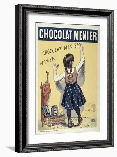 Poster Advertising Chocolat Menier, 1893-Firmin Bouisset-Framed Giclee Print