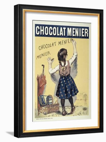 Poster Advertising Chocolat Menier, 1893-Firmin Bouisset-Framed Giclee Print