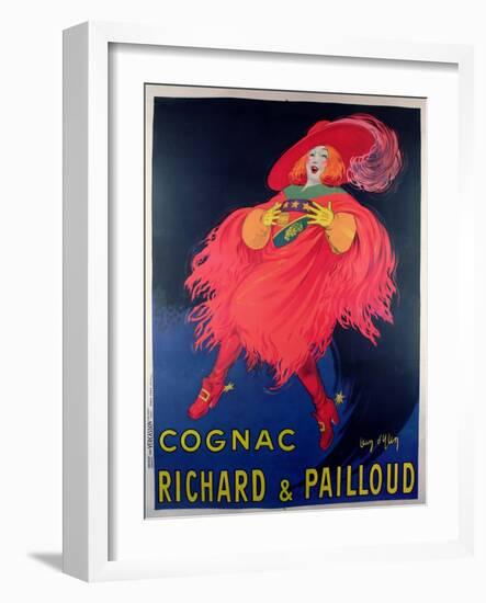 Poster Advertising Cognac Distilled by Richard and Pailloud-Jean D'Ylen-Framed Giclee Print