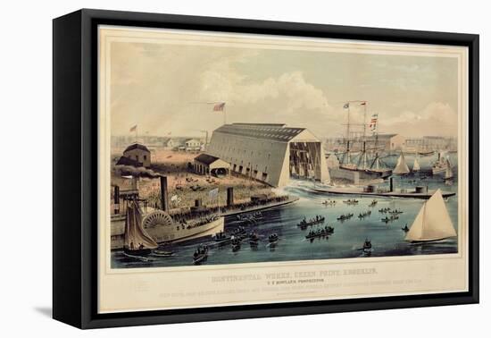 Poster Advertising 'Continental Works, Greenpoint Brooklyn', Published by Endicott and Co-null-Framed Premier Image Canvas