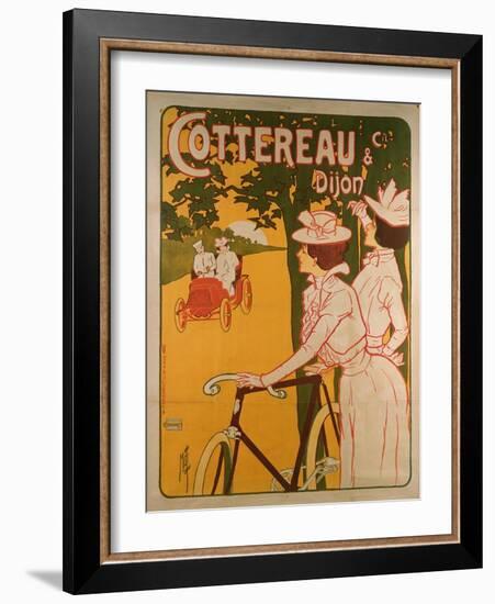 Poster Advertising Cottereau and Dijon Bicycles-Ferdinand Misti-mifliez-Framed Giclee Print