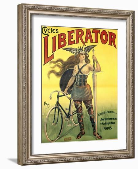 Poster Advertising 'Cycles Liberator' from Pantin, Printed by Kossoth Et Cie, Paris-Pal-Framed Giclee Print