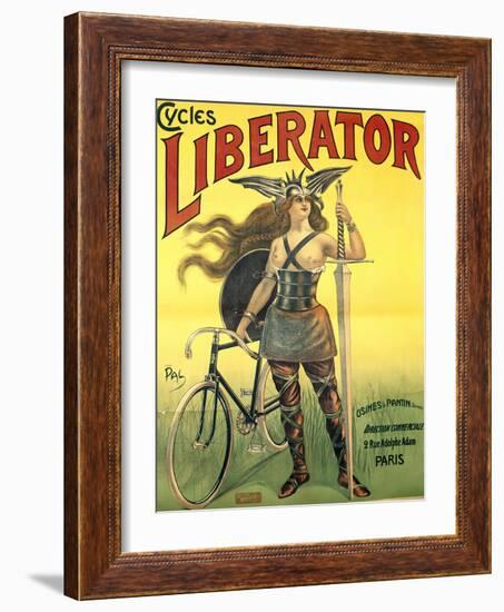 Poster Advertising 'Cycles Liberator' from Pantin, Printed by Kossoth Et Cie, Paris-Pal-Framed Giclee Print