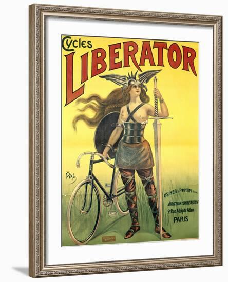 Poster Advertising 'Cycles Liberator' from Pantin, Printed by Kossoth Et Cie, Paris-Pal-Framed Giclee Print