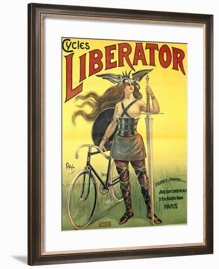 Poster Advertising 'Cycles Liberator' from Pantin, Printed by Kossoth Et Cie, Paris-Pal-Framed Giclee Print