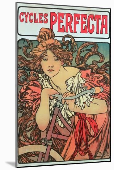 Poster Advertising 'Cycles Perfecta', 1902-Alphonse Mucha-Mounted Giclee Print