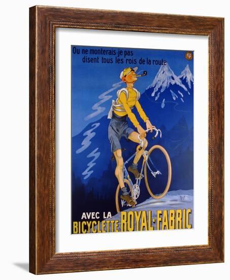 Poster Advertising Cycles 'Royal-Fabric', 1910-Michel, called Mich Liebeaux-Framed Giclee Print