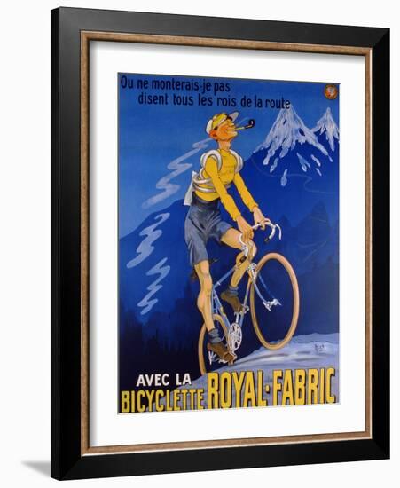 Poster Advertising Cycles 'Royal-Fabric', 1910-Michel, called Mich Liebeaux-Framed Giclee Print