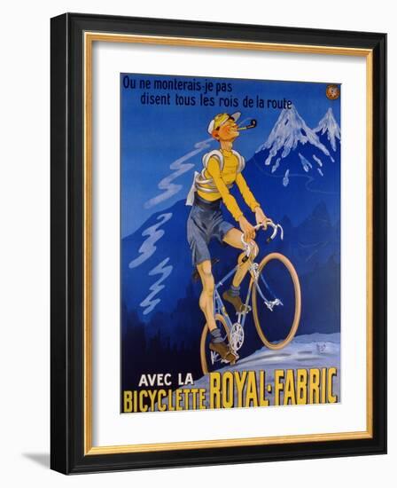 Poster Advertising Cycles 'Royal-Fabric', 1910-Michel, called Mich Liebeaux-Framed Giclee Print