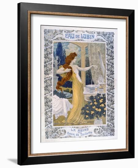 Poster Advertising 'Eau De Lubin', C.1900-Eugene Grasset-Framed Giclee Print