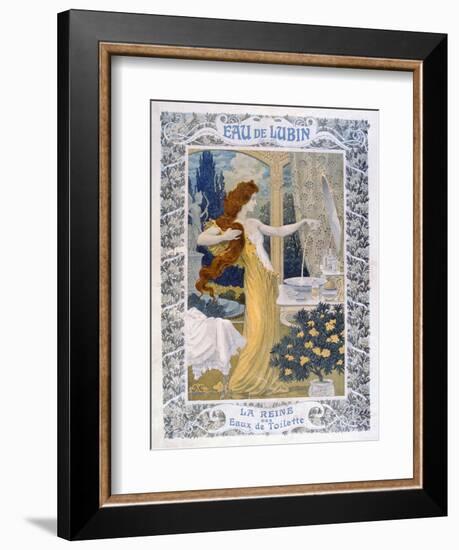 Poster Advertising 'Eau De Lubin', C.1900-Eugene Grasset-Framed Giclee Print