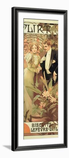 Poster Advertising 'Flirt' Biscuits by 'Lefevre-Utile', 1899-Alphonse Mucha-Framed Giclee Print