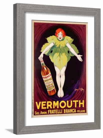 Poster Advertising 'Fratelli Branca' Vermouth, 1922-Jean D'Ylen-Framed Giclee Print