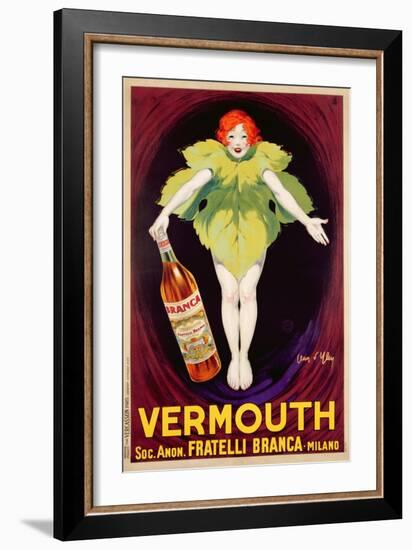 Poster Advertising 'Fratelli Branca' Vermouth, 1922-Jean D'Ylen-Framed Giclee Print