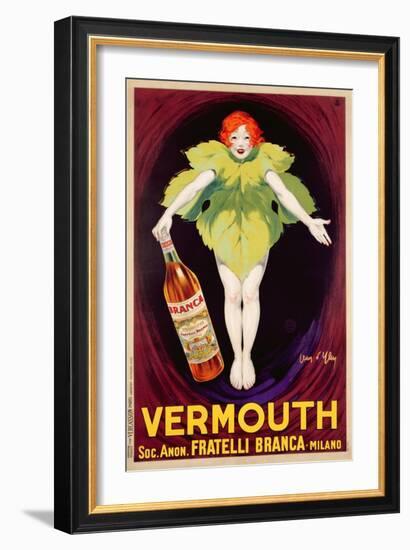 Poster Advertising 'Fratelli Branca' Vermouth, 1922-Jean D'Ylen-Framed Giclee Print