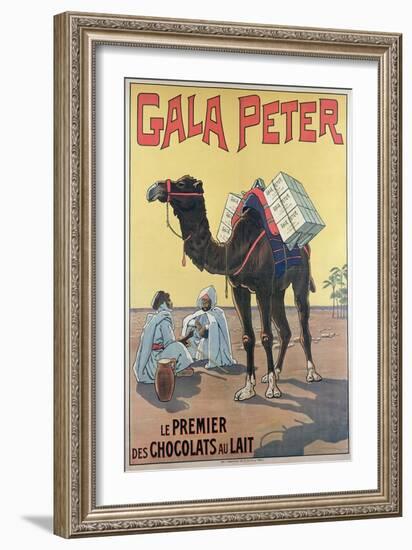 Poster Advertising 'Gala-Peter' Chocolate-null-Framed Giclee Print