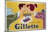 Poster Advertising Gillette Razors-Italian School-Mounted Giclee Print