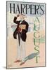 Poster Advertising Harper's New Monthly Magazine, August 1893 (Colour Lithograph)-Edward Penfield-Mounted Giclee Print