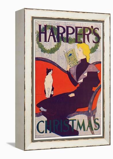 Poster Advertising Harper's New Monthly Magazine, Christmas 1894 (Colour Lithograph)-Edward Penfield-Framed Premier Image Canvas