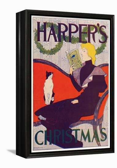 Poster Advertising Harper's New Monthly Magazine, Christmas 1894 (Colour Lithograph)-Edward Penfield-Framed Premier Image Canvas