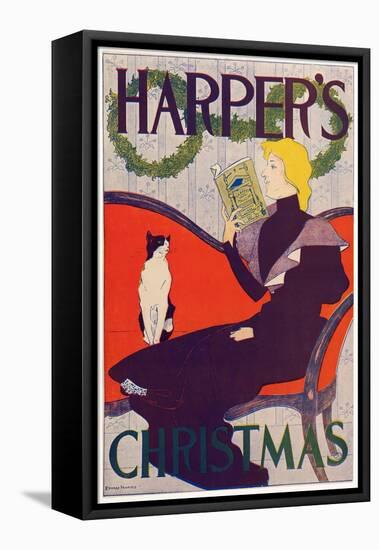 Poster Advertising Harper's New Monthly Magazine, Christmas 1894 (Colour Lithograph)-Edward Penfield-Framed Premier Image Canvas