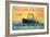 Poster Advertising 'Holland-America Line'-French School-Framed Giclee Print