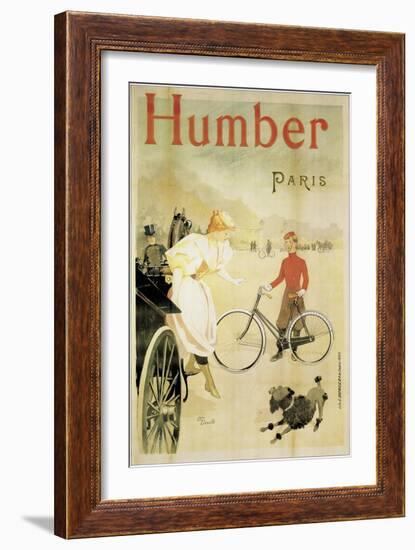 Poster Advertising 'Humber' Bicycles, 1900-Maurice Deville-Framed Giclee Print