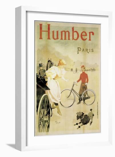 Poster Advertising 'Humber' Bicycles, 1900-Maurice Deville-Framed Giclee Print