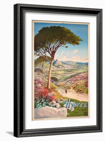 Poster Advertising Hyeres, France, 1900-Hugo D' Alesi-Framed Giclee Print