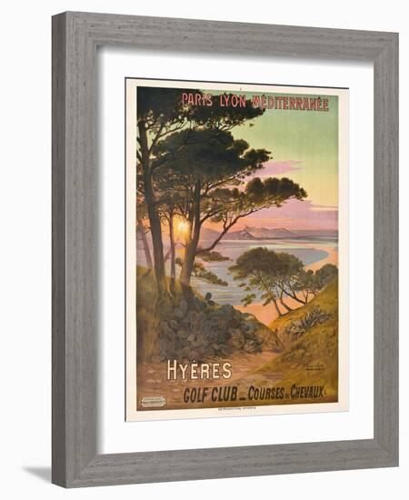 Poster Advertising Hyeres, France, C.1900-Hugo D' Alesi-Framed Giclee Print