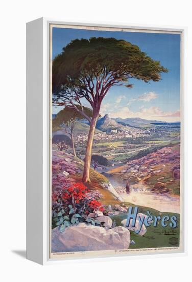 Poster Advertising Hyeres, Provence-Hugo D' Alesi-Framed Premier Image Canvas