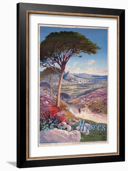 Poster Advertising Hyeres, Provence-Hugo D' Alesi-Framed Giclee Print