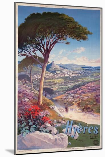 Poster Advertising Hyeres, Provence-Hugo D' Alesi-Mounted Giclee Print