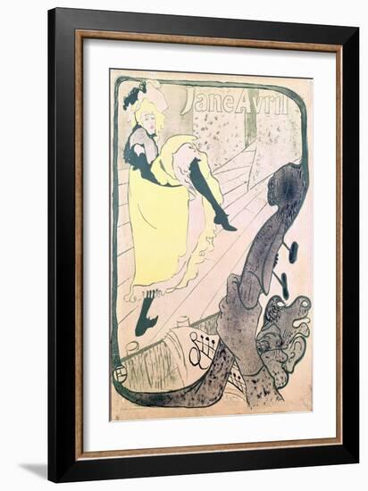 Poster Advertising Jane Avril at the Jardin de Paris, 1893-Henri de Toulouse-Lautrec-Framed Giclee Print