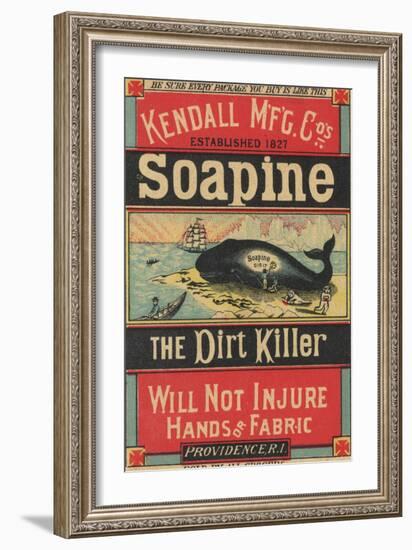 Poster Advertising Kendall Mfg. Co's 'soapine', C.1890-American School-Framed Giclee Print