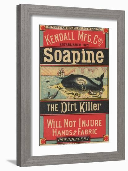 Poster Advertising Kendall Mfg. Co's 'soapine', C.1890-American School-Framed Giclee Print