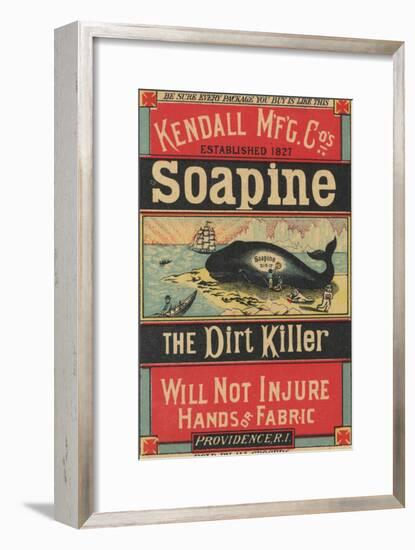 Poster Advertising Kendall Mfg. Co's 'soapine', C.1890-American School-Framed Giclee Print