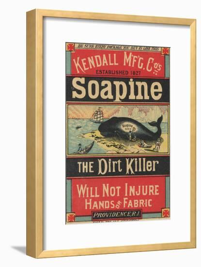 Poster Advertising Kendall Mfg. Co's 'soapine', C.1890-American School-Framed Giclee Print