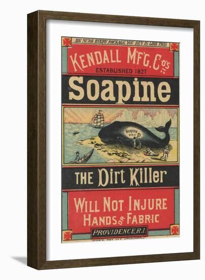 Poster Advertising Kendall Mfg. Co's 'soapine', C.1890-American School-Framed Giclee Print