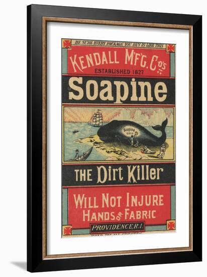 Poster Advertising Kendall Mfg. Co's 'soapine', C.1890-American School-Framed Giclee Print