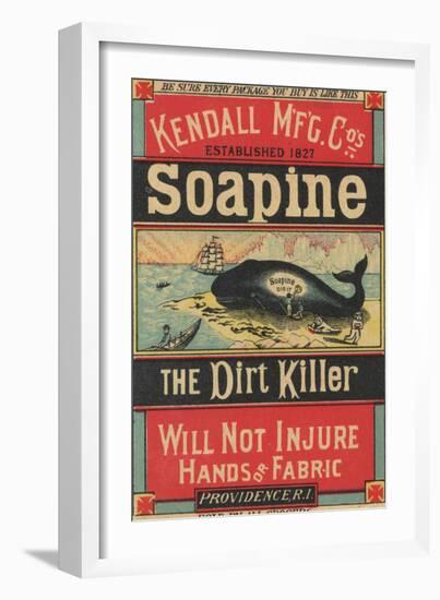 Poster Advertising Kendall Mfg. Co's 'soapine', C.1890-American School-Framed Giclee Print