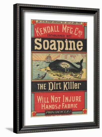 Poster Advertising Kendall Mfg. Co's 'soapine', C.1890-American School-Framed Giclee Print