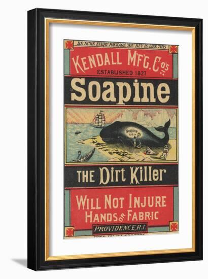 Poster Advertising Kendall Mfg. Co's 'soapine', C.1890-American School-Framed Giclee Print