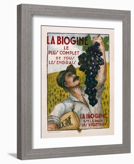 Poster Advertising 'La Biogine', Published by Affiches D'Interieur, C.1930-null-Framed Giclee Print